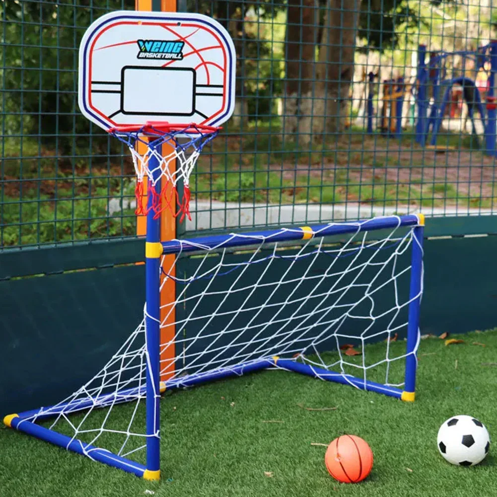 Kids Ball Games – Dubbel Speelplezier – Voetbal & Basketbal Speelgoed Set