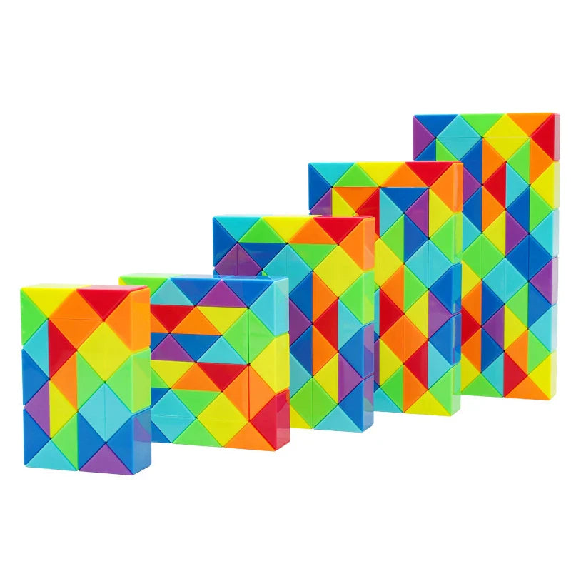 Rainbow Twister™ - Vouw en Speel Slim - Snake Cube - Afbeelding 3