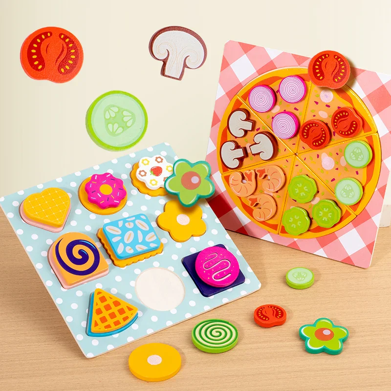 Woods™ – Stimuleer Creativiteit & Motoriek – Kinder Pizza & Koekje Set