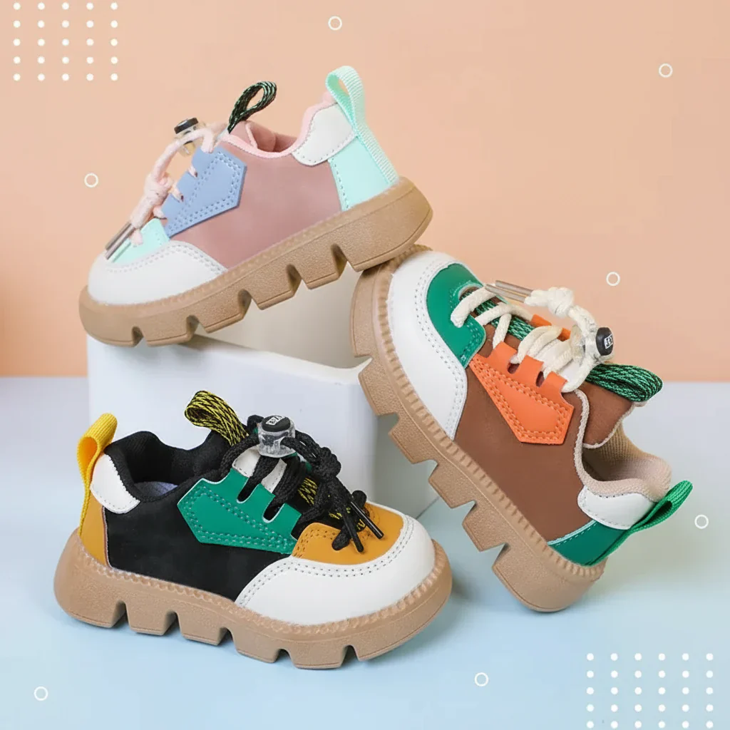 KidoStep – Zacht & Praktisch – Stoere kindersneakers met dikke zool