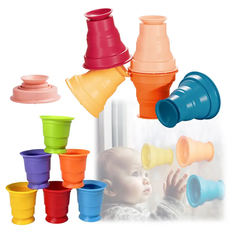 Rainbow Stacker Cups™ – Regenboog Stapelplezier – Stapelbekertjes Spel