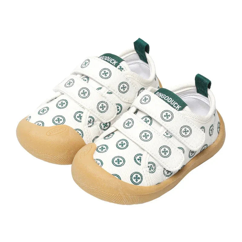 Mini Fashion™ – Ademend Materiaal – Schoenen met print