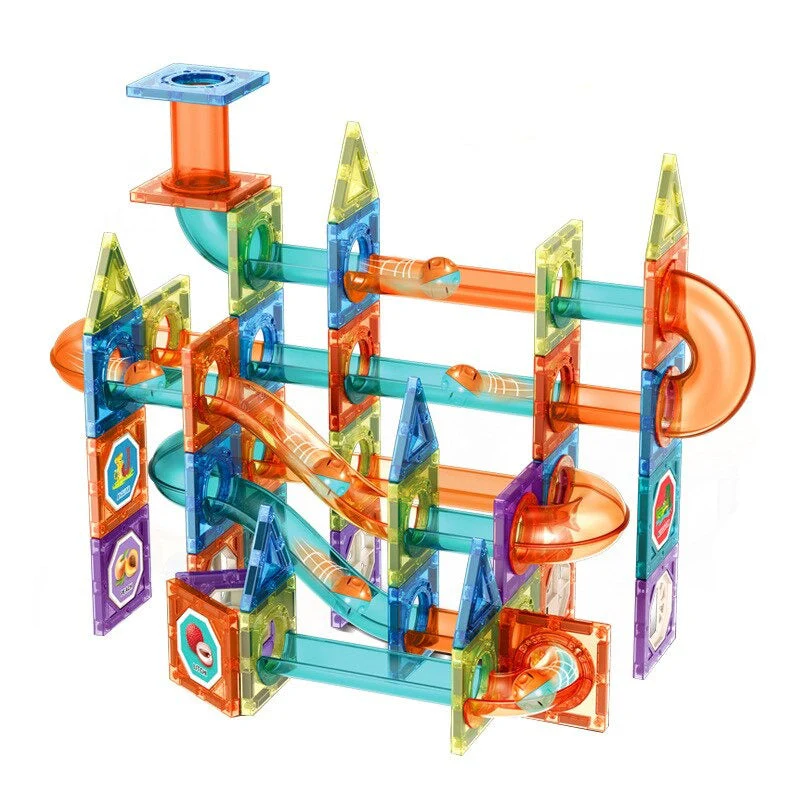 DIY Magnetic Marble Track™ – Wetenschappelijk knikkerplezier – Magnetische tegels knikkerbaan