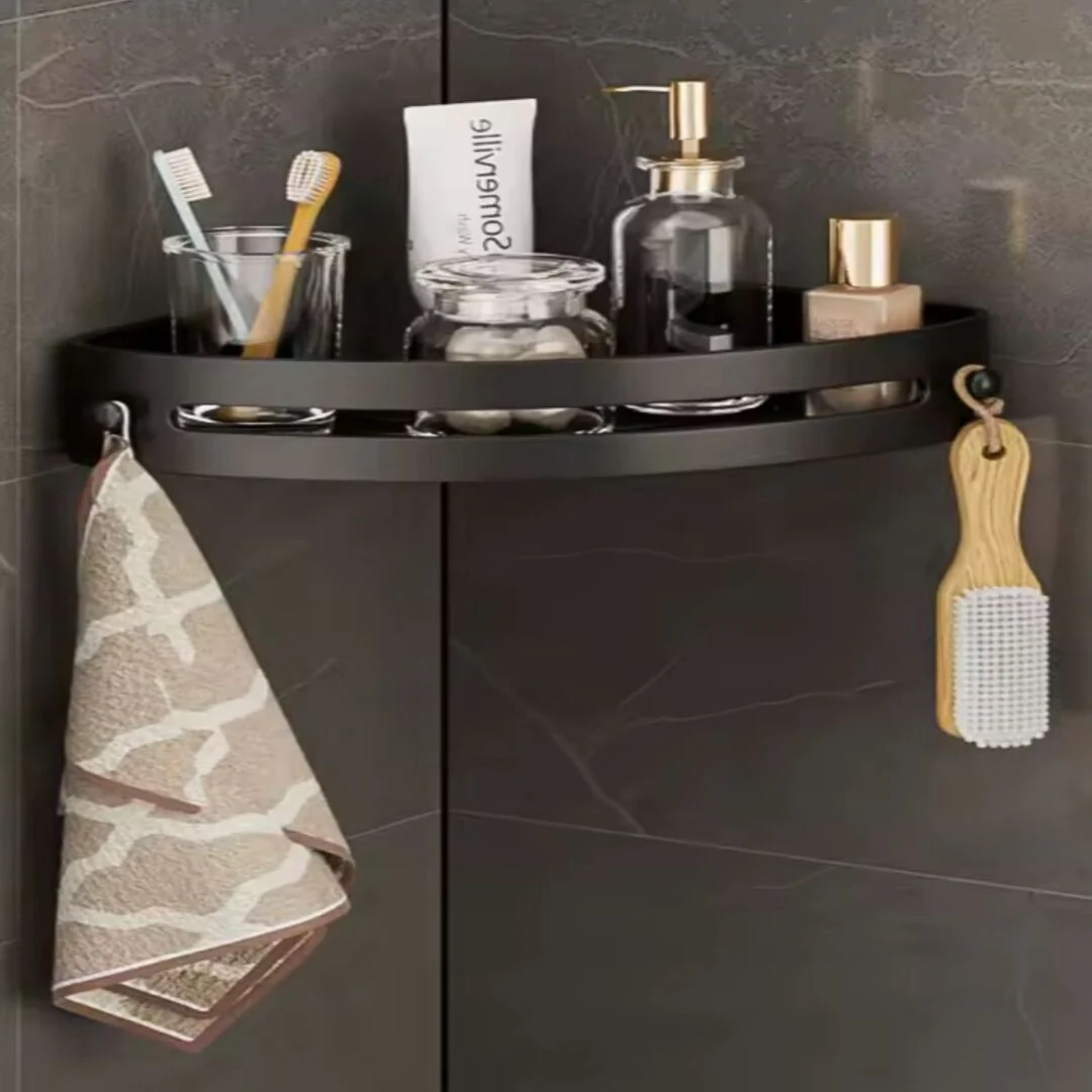 CornerRack | Stevige Hoek Organizer met Plakstrip of Schroefbevestiging