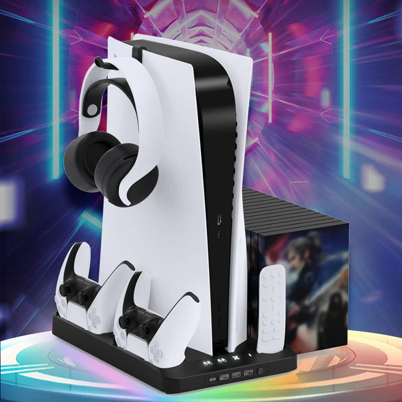 MultiCooler | PS5 Koel- & Oplaadstation met RGB Verlichting