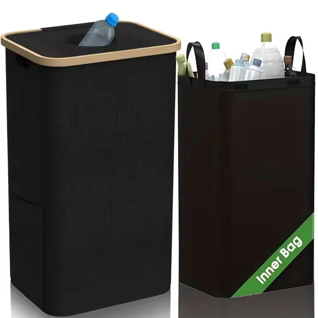 EcoBin | Ruimtebesparende Recyclemand met Afneembare Zak